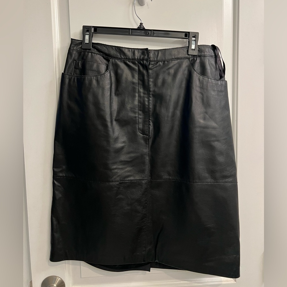 Leather skirt